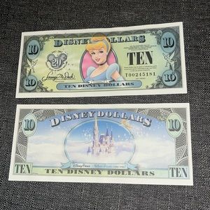Disney Dollar Cinderella special edition 10 dollar bill